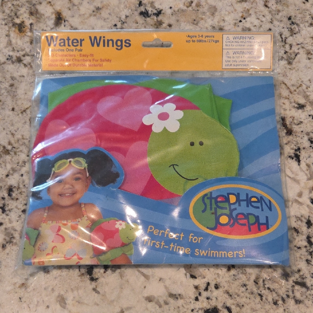 Stephen Joseph Kids Water Wings - Pink and Green